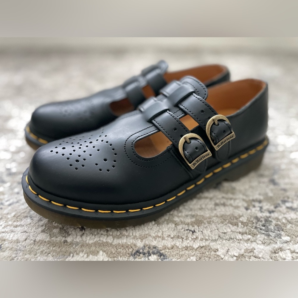 Dr Martens 8065 Mary Jane Size 8 Black Leather - Picture 2 of 9